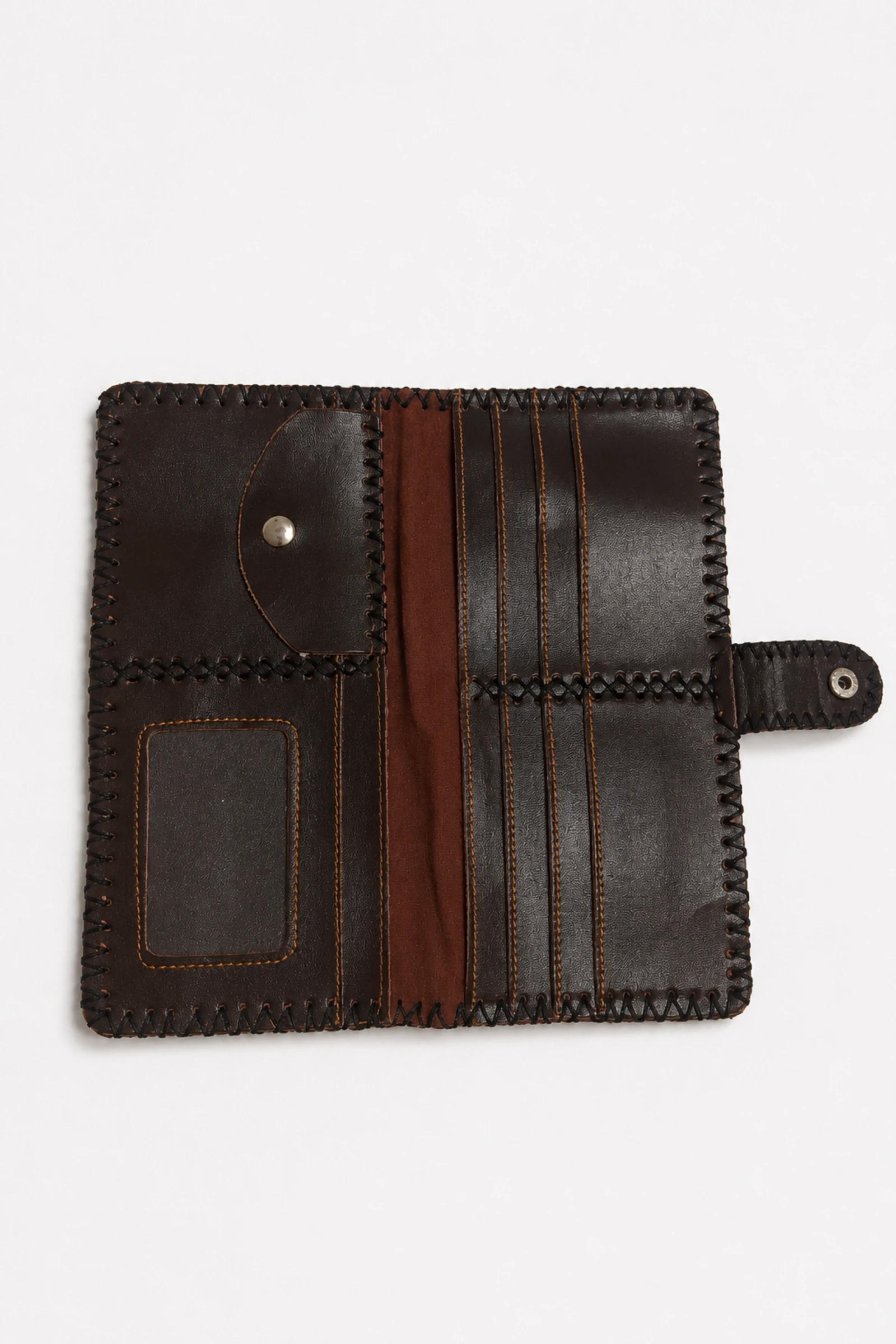 Monedero/Billetera de piel artesanal con múltiples compartimentos 🤎 – photo 3